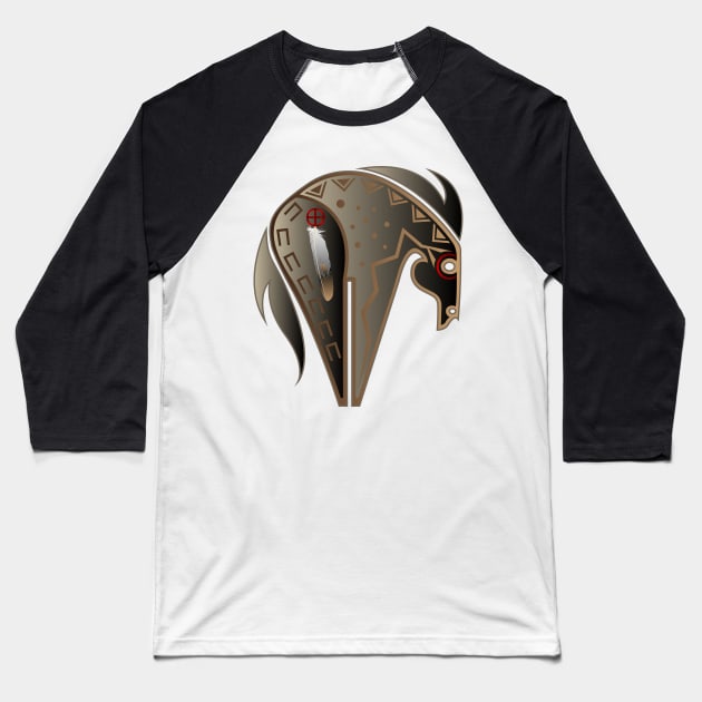 War Horse Baseball T-Shirt by melvinwareagle